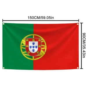 Bandeira de Portugal 90X150cm Poliéster